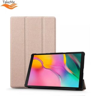 TakeMe Plāns Plan&amp;amp;#353;etdatora sāniski atverams maks priek&amp;amp;#353; Samsung Galaxy Tab A 10.1 2019 T515  /  T510 Rozīgi-zeltains