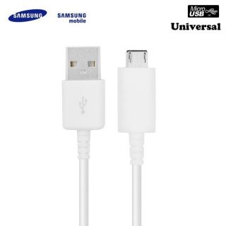 Samsung EP-DG925UWE G920 G925 S6 Universāls Micro USB Datu un Uzlādes Kabelis Balts  OEM