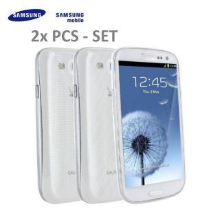 Samsung EFC-1G6SWE Super Plāns Telefona Apvalks i9300 i9301 Galaxy S3 S3 Neo Caurspīdīgs 2gab.  EU Blister