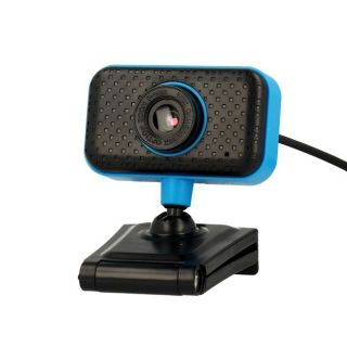 - 10MPix Web Kamera ar Mikrofonu un Universālu Klip&amp;amp;#353;a stiprinājumu 1280x720px USB 2.0  /  3.0 Melna / zila