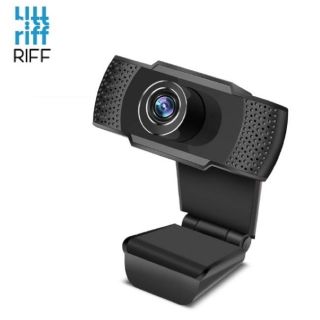 - Riff W5 Web Kamera ar Mikrofonu ar stiprinājumu uz galdu vai monitoru 1280x720 HD Melna