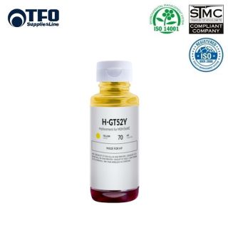 - TFO Analog priekš HP GT52Y M0H56AE Yellow INK Bottle 70ml GT 5810 5820 InkTank 310 315 410 415 dzeltens