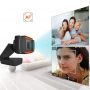 10MPix Web Kamera ar Mikrofonu un Universālu Klipša stiprinājumu 1280x720px USB 2.0  /  3.0 Melna / oranža