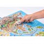 Woody 91290 Eko attīskoša Puzle un Angļu valodas apmācoša Pasaules karte 203gab. 4+ 77x47cm