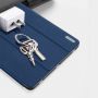 Dux Ducis Domo sērijas Daudzfunkcionāls Maks ar statīvu un Miega gudru funkciju planšetdatoram Samsung Galaxy Tab S7+ T970  /  T976 Tumši zils