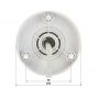 Hikvision DS-2CD1043G0-I Ārtelpu IP67 HD 4MP IR Fixed Bullet IP kamera 2.8mm Balta