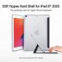 ESR Ascend Hard Shell Aizmugures Maks-apvalks priekš Apple iPad 10.2  2020  8th gen / iPad 10.2 7th gen 2019 Caurspīdīgs