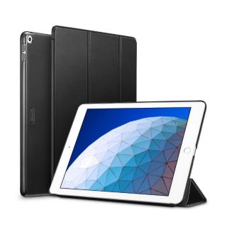 - ESR Yippee Trifold Series Plāns Maks-Grāmata ar statīvu priekš Apple iPad Air 10.5'' 2019 cietā ietvarā Melns