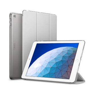 - ESR Yippee Trifold Series Plāns Maks-Grāmata ar statīvu priekš Apple iPad Air 10.5'' 2019 cietā ietvarā Pelēks