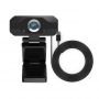 B1 Full HD Web Kamera ar Aizsargvāciņu / Mikrofonu un Universālu Klipša stiprinājumu  1920x1080px  USB 2.0 Melna