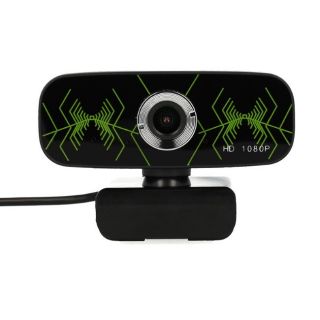 - B5 Full HD Web Kamera ar Mikrofonu un Universālu Klipša stiprinājumu 1920x1080px USB 2.0 Melna / Zaļa