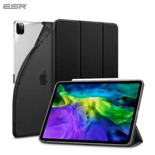 - ESR Rebound Maks-Grāmata ar statīvu priekš Apple iPad Pro 11 2018  /  2020 Silikona apvalks Melns