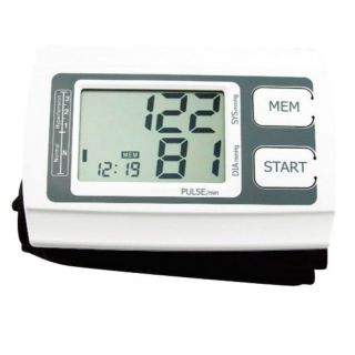 - PBPMKD558 Asins Spiediena Mērītājs / Sirds Pulsa Monitors ar Atmiņu Lieliem Cipariem LCD Displeju balts