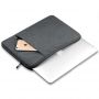 Nylon Universāla soma portatīvam datoram līdz 13''-14'' ar sānu kabatu Tumši pelēka