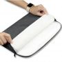 Nylon Universāla soma portatīvam datoram līdz 13''-14'' ar sānu kabatu Tumši pelēka