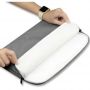 Nylon Universāla soma portatīvam datoram līdz 15''-16'' ar sānu kabatu Gaiši pelēka