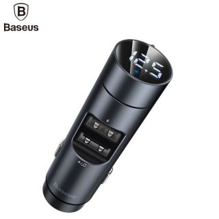 - Bluetooth FM  /  MP3 transmitters un automašīnas lādētājs ar 2x USB QC3.0 3.1A Melns