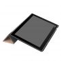 Eko-ādas Sāniski atverams maks ar stendu Planšetdatoram Samsung Galaxy Tab A 10.5 T590  /  T595 Zeltains