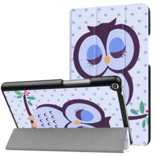- Eko-ādas Sāniski atverams maks ar stendu Planšetdatoram Huawei MediaPad T3 8.0 Owl