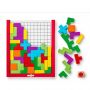 Woody 91918 Loģiskā ''puzzle'' kauliņu spēle koka Tetris  48gab.  bērniem no 3+ gadiem  17,5x15x1,9cm