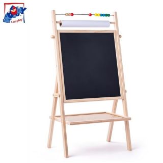 - Woody 90109 Divpusīga krītiņu & magnētiskā tāfele ar papīra rulli bērniem no 3 gadiem + 42.4x83.7x20.7cm