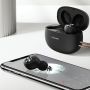 Usams ES TWS 3D Stereo Bluetooth 5.0 Bezvadu Hi-Fi Austiņas ar HD Mik. Uzlādes Maku Melna