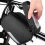 Wozy 7BK 3-Daļīga Ūdensizturīga Velo rāmja fiksācijas Soma ar stiprinājumu Telefonam 6.5'' max 1.5L Melna