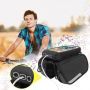 Wozy 7BK 3-Daļīga Ūdensizturīga Velo rāmja fiksācijas Soma ar stiprinājumu Telefonam 6.5'' max 1.5L Melna