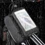 Wozy 7BK 3-Daļīga Ūdensizturīga Velo rāmja fiksācijas Soma ar stiprinājumu Telefonam 6.5'' max 1.5L Melna