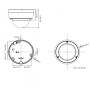 Hikvision DS-2CD2146G2-I Ārtelpu IP67 HD 4MP IR AcuSence Fixed Dome IP kamera 2.8mm Balta