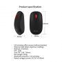 Wesdar X19 Ergonomiska Soft Touch Bezvadu Ofisa & Studiju Optiskā Pele 3 pogas 1200dpi Melna