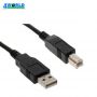 4World 05351 USB 2.0 A-plug AM-BM Printera vads Kabelis 1.4m Melns