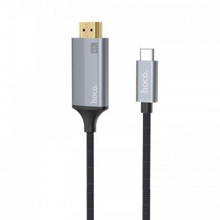 - UA13 USB-C Type-C uz HDMI 4K Spraudņa Vada adapteris 1.8m Melns