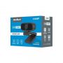 Rebel KOM1055 HD 720p Web Kamera ar Mikrofonu un Universālu Klipša stiprinājumu USB 2.0 Melna