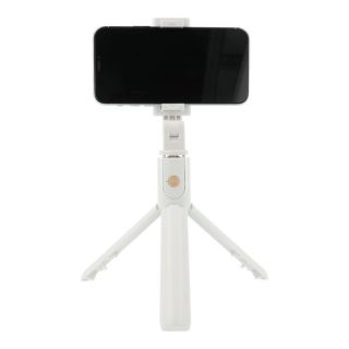 - CP K07 2in1 Bezvadu selfie nūja & Video WEB zvanu statīvs ar galda trīskāji & Shutter Pogu izvelkams līdz70cm Balta