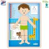 Rotaļlietas un spēles bērniem - Woody 91922 Eko koka attīstošā puzle Cilvēka ķermenis Zēns  ...» 
