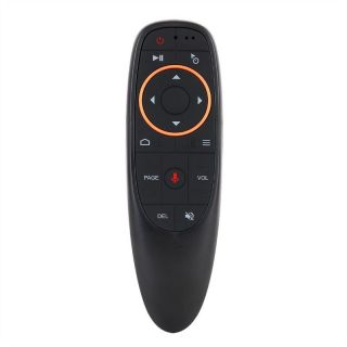 - Riff G10s Universāla Smart TV PC Android TV Bezvadu  /  IR Pults Balss asistentu un giroskopu Melna