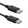 Qoltec 50442 DisplayPort v1.1 M / M DP v1.1 1080p Kabelis 2m Melns