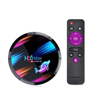 - Riff H96 128GB 4K Multimedia atkaņotājs Smart TV Box 4GB +128GB Android 9.0 Wi-Fi  /  BT Amlogic S905 Melna