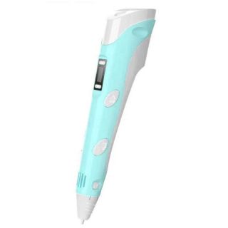 - Riff Fantasy 3D Drukas Pildspalva ar LCD priekš bērniem ar 1.75mm ABS / PLA materiāla diegu AC Strāvas pieslēgums Zila
