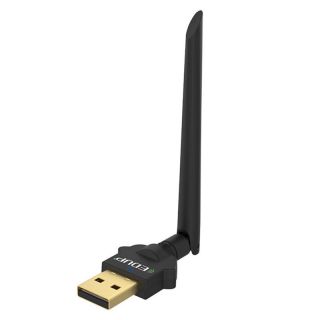 - Edup EP-AC1669 USB 2.0 WiFi Divu joslu 2.4 / 5.8Ghz 802.11AC Wireless Adapteris 1300Mbps ar ārējo antenu Melns