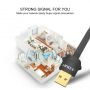 Edup EP-AC1669 USB 2.0 WiFi Divu joslu 2.4 / 5.8Ghz 802.11AC Wireless Adapteris 1300Mbps ar ārējo antenu Melns