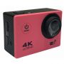 Riff SPK-1 Ultra HD 4K 16Mpix Wi-Fi Sporta Kamera ar 2'' LCD Pulti & 8x Fiksācijas komplektu Rozā