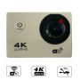 Riff SPK-1 Ultra HD 4K 16Mpix Wi-Fi Sporta Kamera ar 2'' LCD Pulti & 8x Fiksācijas komplektu Balta