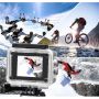 Riff SPK-1 Ultra HD 4K 16Mpix Wi-Fi Sporta Kamera ar 2'' LCD Pulti & 8x Fiksācijas komplektu Zila
