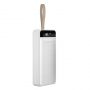 DuDao K8s Mega ietilpības 30000mAh Power Bank Lādētājs 3x USB izejām & multi 3x portu ieejām + led lukturis Balta