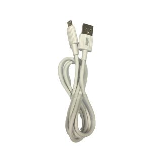 - CallMe BL90 Rievots Izturīgs TPE Universāls Micro USB uz USB Datu & Ātrās Uzlādes 2.4A kabelis 1m Balts