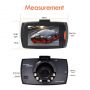 iWear GT3 HD Auto DVR Video reģistrātors ar G-Sensor 1080p HD 120° Platu leņķi 2.7'' LCD Melna