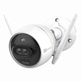 - C3X 4MP 2K Divu linzu ārtelpu IP67 kamera ar uzlabotu AI ultra dzidru nakts redzamību Wi-Fi Micro SD Balta