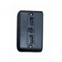Riff YM-407S Mega Power Bank Lādētājs 2x USB 2.1A Max Izejas / Micro USB + USB-C Ieejas + 3 Kabeļi Melna